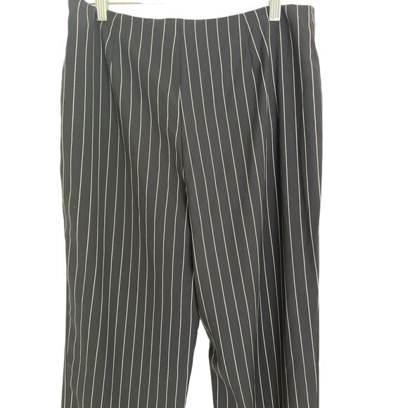 W’s Carlisle navy lined wool pinstriped trousers sz 10‎ chic - Picture 1 of 8